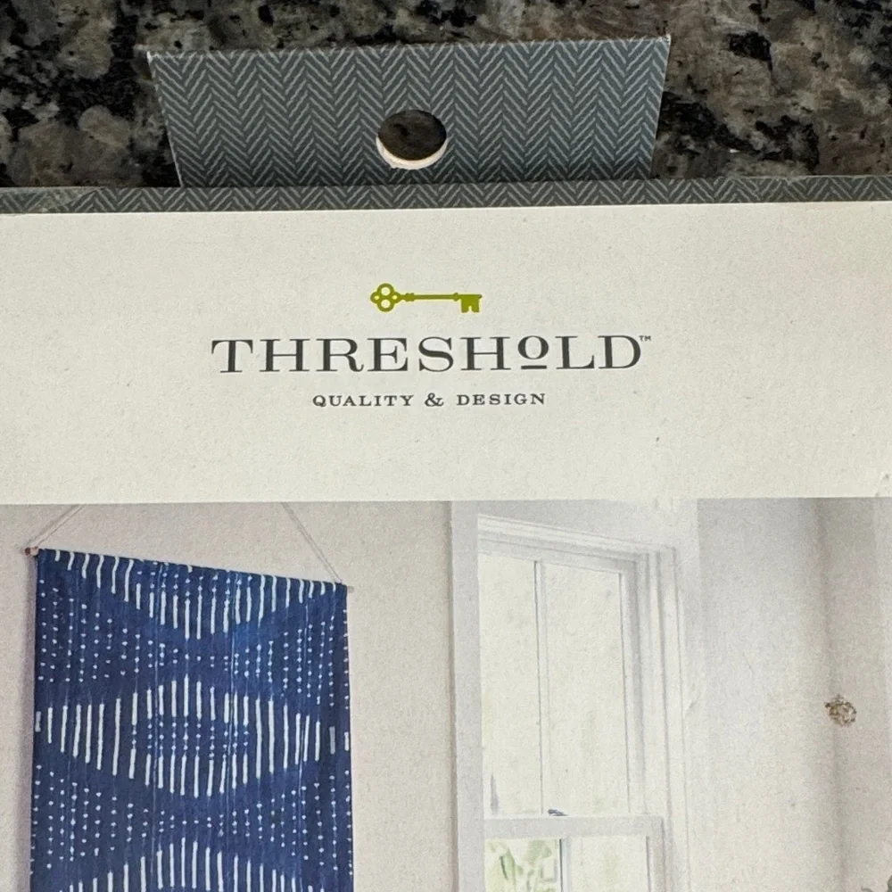 Threshold Navy and White Patterned Tapestry NWT